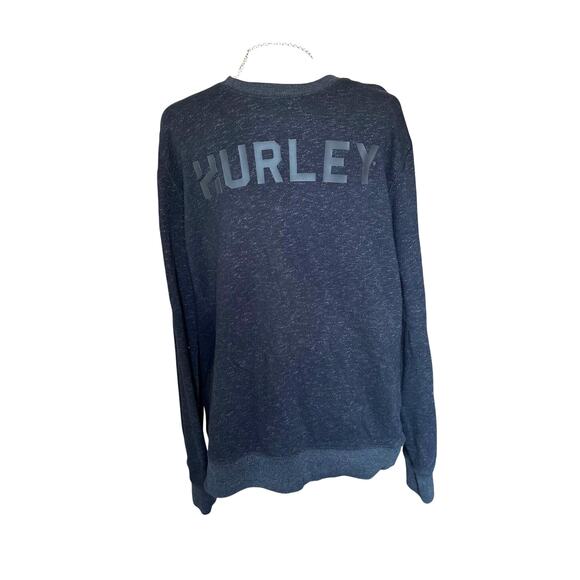 Hurley Marled-Grey Logo Sweater, Casual-Dressy, Relaxed fit, Men's Large, NWOT - Picture 1 of 5